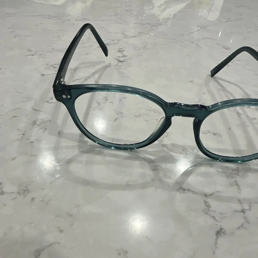 Warby Parker Akeley Green Full Rim Plastic Eyeglass Frames 53-19-145 W-728